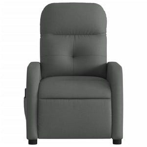 vidaXL Electric Massage Recliner Chair Dark Gray Fabric-6