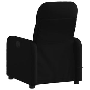 vidaXL Electric Massage Recliner Chair Black Fabric-2