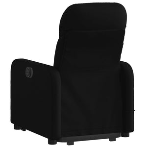 vidaXL Stand up Massage Recliner Chair Black Fabric-2