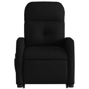 vidaXL Stand up Massage Recliner Chair Black Fabric-6