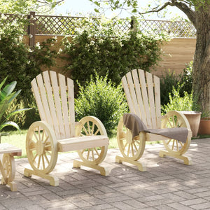 vidaXL Patio Adirondack Chairs 2 pcs Solid Wood Fir-1