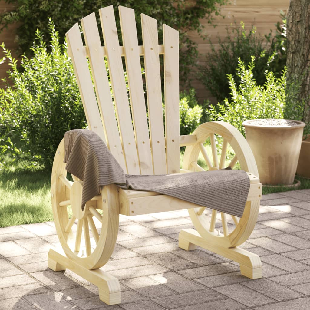 vidaXL Patio Adirondack Chairs 2 pcs Solid Wood Fir-0