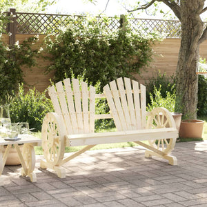 vidaXL Patio Adirondack Chair 2-Seater Solid Wood Fir-1