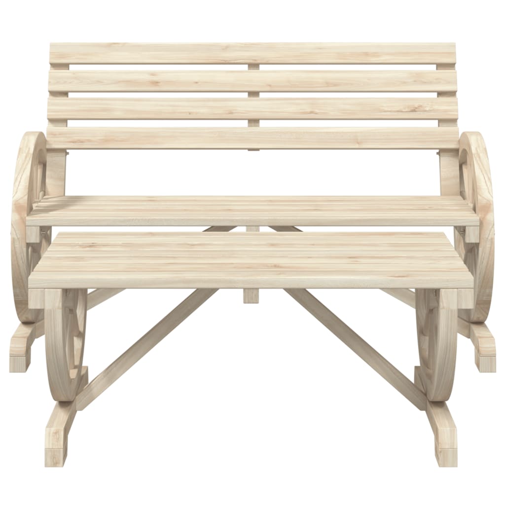 vidaXL 2 Piece Patio Lounge Set Solid Wood Fir-1