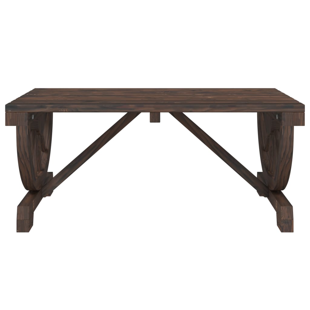 vidaXL Patio Coffee Table 35.4"x19.7"x15.7" Solid Wood Fir-4