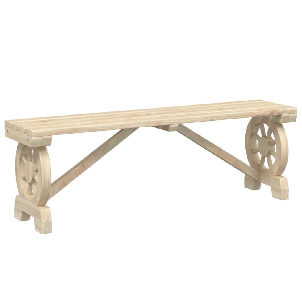 vidaXL Patio Bench 45.3" Solid Wood Fir-6