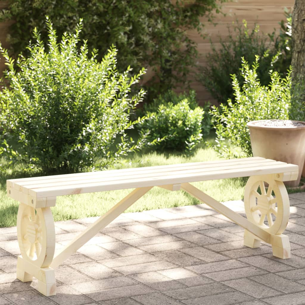 vidaXL Patio Bench 45.3" Solid Wood Fir-0