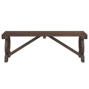 vidaXL Patio Bench 45.3" Solid Wood Fir-4