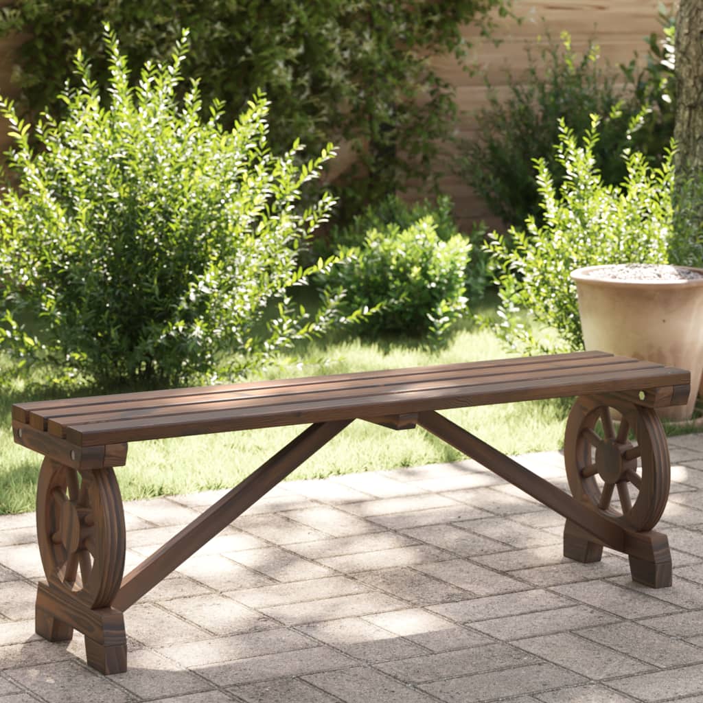 vidaXL Patio Bench 45.3" Solid Wood Fir-0