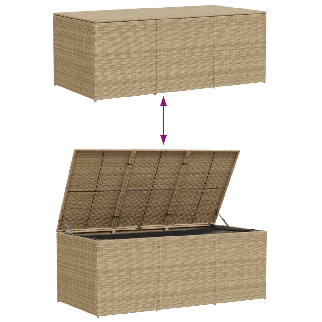 vidaXL Outdoor Storage Deck Box Chest Cabinet for Patio Cushions Garden Tools-10