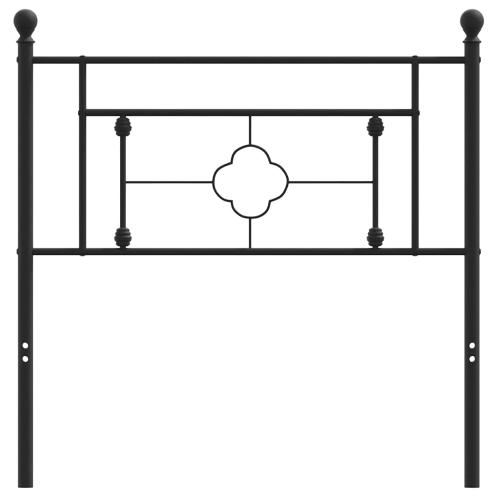 vidaXL Metal Headboard Bed Header Construction with Back Support Furniture-4