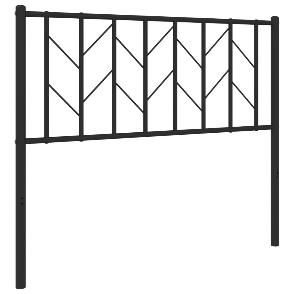 vidaXL Metal Headboard Metal Construction Bedroom Furniture with Back Support-4