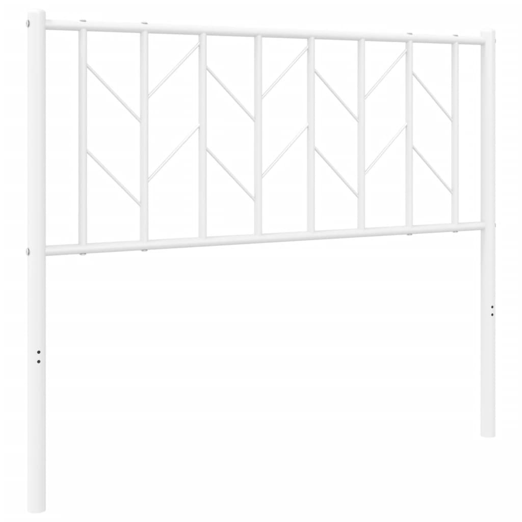 vidaXL Metal Headboard Metal Construction Bedroom Furniture with Back Support-11