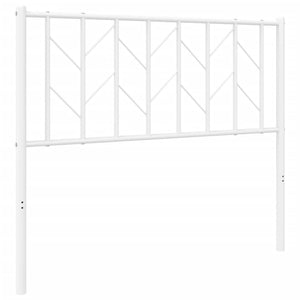 vidaXL Metal Headboard Metal Construction Bedroom Furniture with Back Support-11