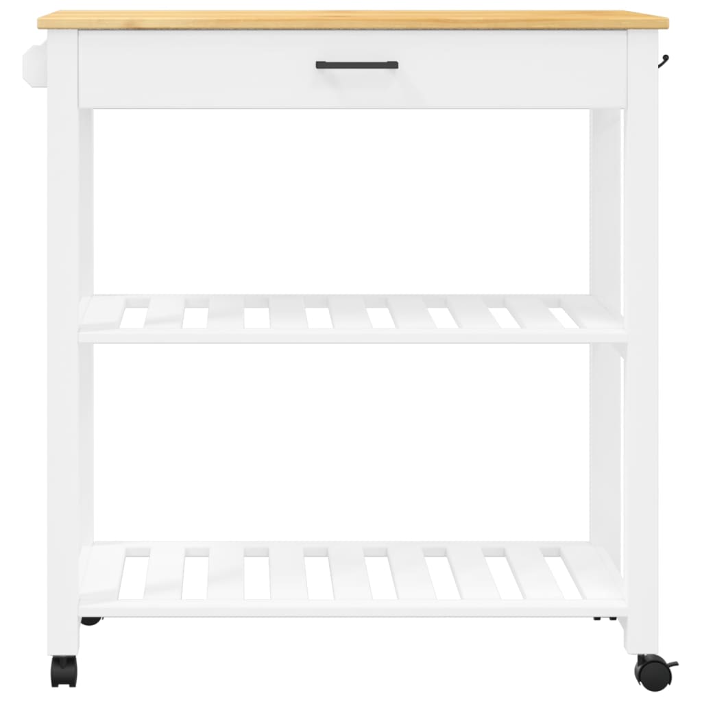 vidaXL Kitchen Trolley MONZA 33.1"x15.7"x35.4" Solid Wood Pine-4