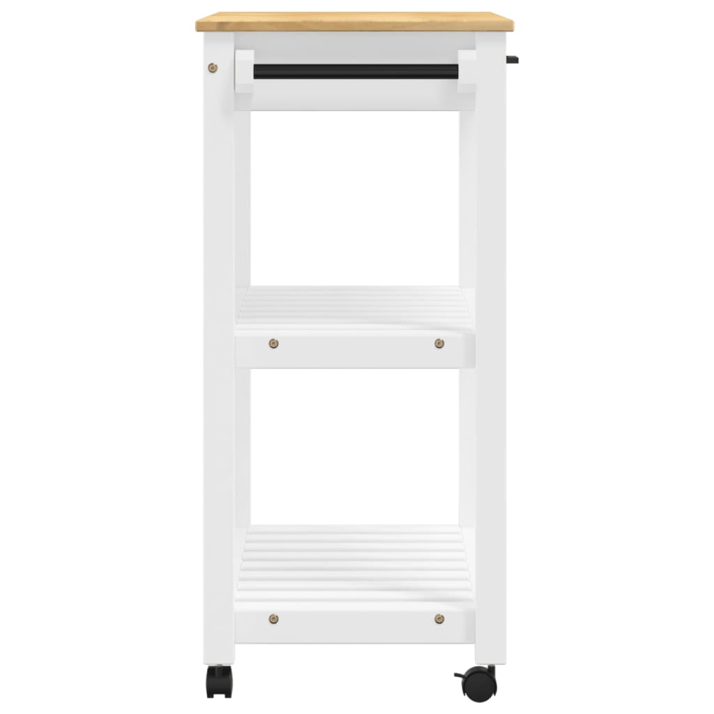 vidaXL Kitchen Trolley MONZA 33.1"x15.7"x35.4" Solid Wood Pine-5