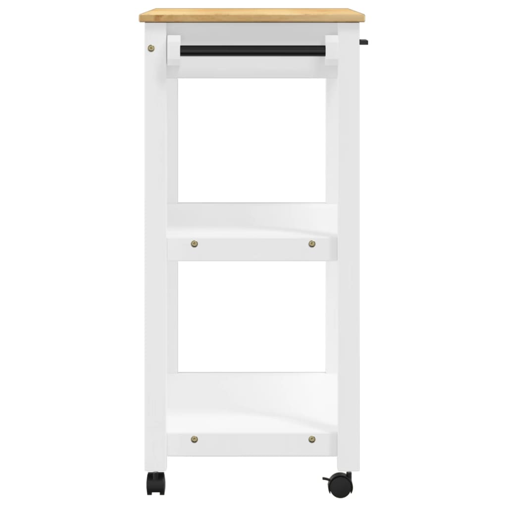 vidaXL Kitchen Trolley MONZA 33.1"x15.7"x35.4" Solid Wood Pine-5