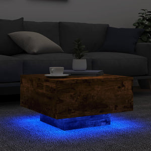 vidaXL Coffee Table with LED Lights Couch End Side Desk Living Room Furniture-15