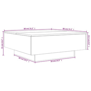 vidaXL Coffee Table Accent End Side Sofa Table for Living Room Engineered Wood-20