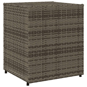 vidaXL Patio Storage Cabinet Brown 21.7"x23.2"x27.2" Poly Rattan-26