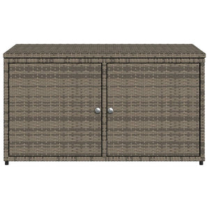 vidaXL Patio Storage Cabinet Beige 43.3"x21.7"x23.8" Poly Rattan-18