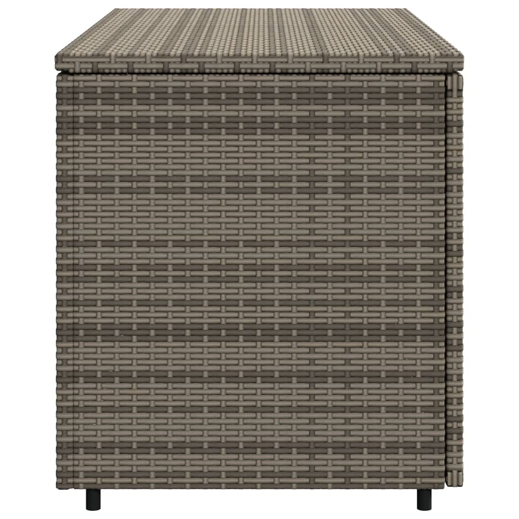 vidaXL Patio Storage Cabinet Beige 43.3"x21.7"x23.8" Poly Rattan-22