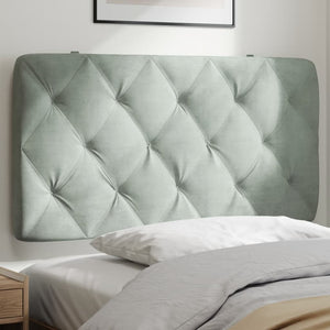 vidaXL Headboard Cushion Decorative Upholstered Pillow Back Bedroom Velvet-9