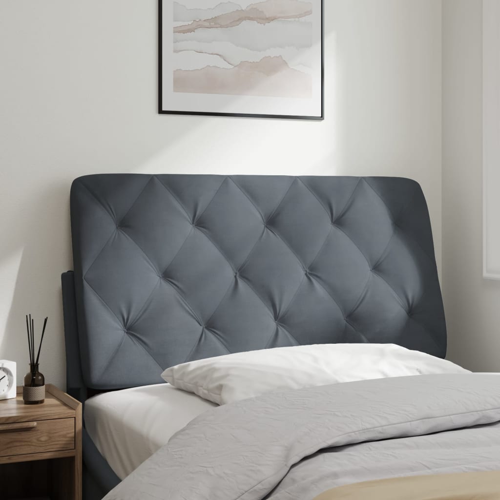 vidaXL Headboard Cushion Decorative Upholstered Pillow Back Bedroom Velvet-2