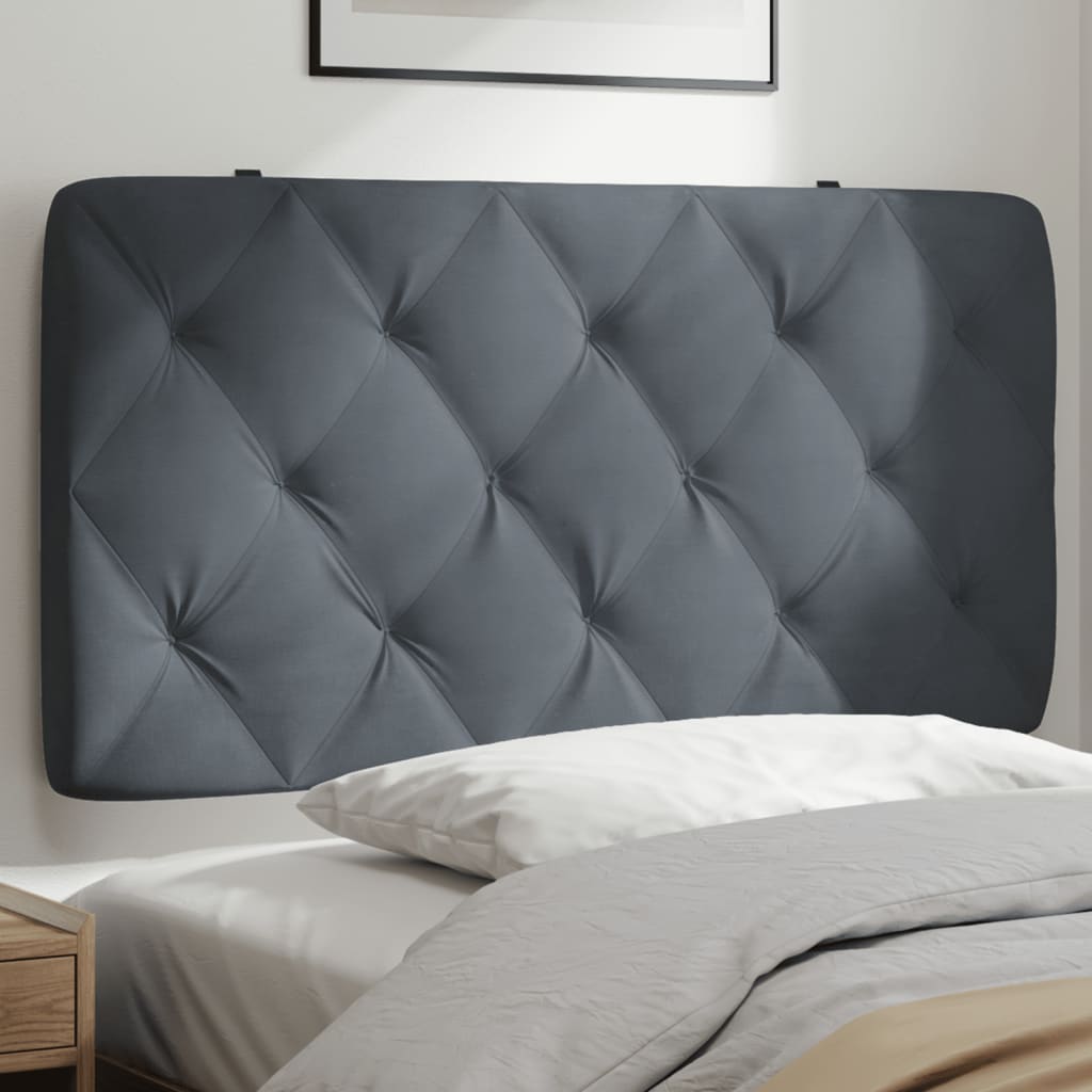 vidaXL Headboard Cushion Decorative Upholstered Pillow Back Bedroom Velvet-1