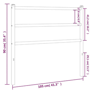 vidaXL Metal Headboard Bed Header Base Mattress Foundation Bedroom Furniture-2