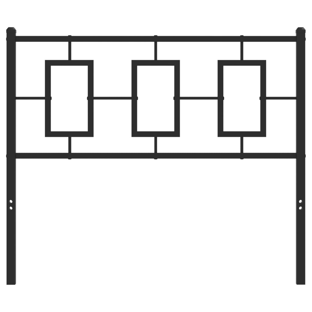 vidaXL Metal Headboard with Back Support Bed Header Single Bedroom Furniture-1