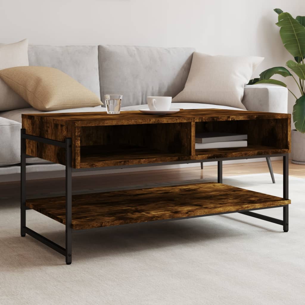 vidaXL Coffee Table Accent Storage Side Living Room Furniture Engineered Wood-6