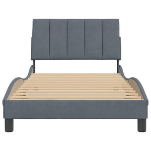 vidaXL Bed Frame with Headboard Mattress Foundation Bedroom Furniture Velvet-19