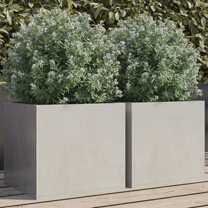 vidaXL Planter Stand Outdoor Raised Garden Bed for Vegetables Corten Steel-39
