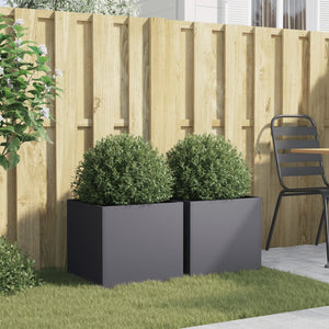 vidaXL Planter Stand Outdoor Raised Garden Bed for Vegetables Corten Steel-16