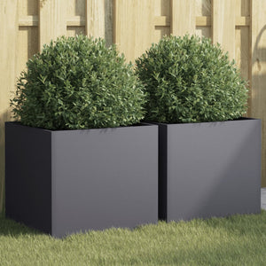 vidaXL Planter Stand Outdoor Raised Garden Bed for Vegetables Corten Steel-7
