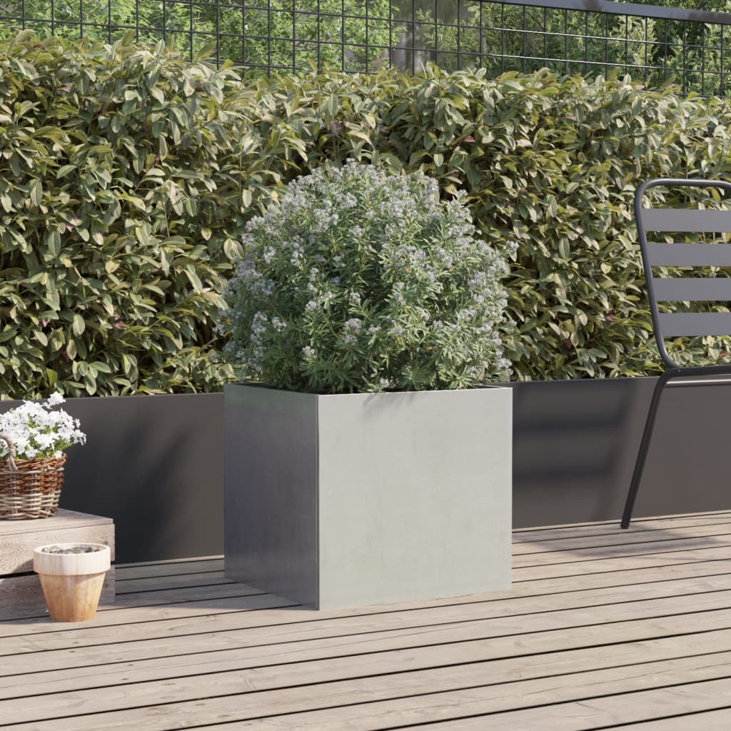 vidaXL Planter Stand Outdoor Raised Garden Bed for Vegetables Corten Steel-31