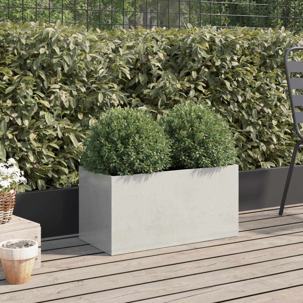 vidaXL Planter Stand Outdoor Raised Garden Bed for Vegetables Corten Steel-33