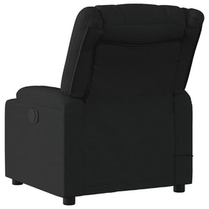 vidaXL Massage Recliner Chair Black Fabric-2