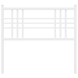 vidaXL Metal Headboard White 39.4"-3