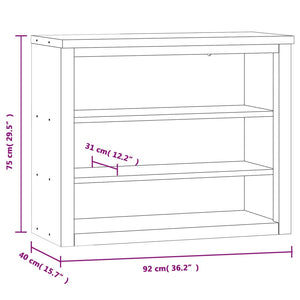 vidaXL Kitchen Wall Cabinet with Shelves Stainless Steel-20