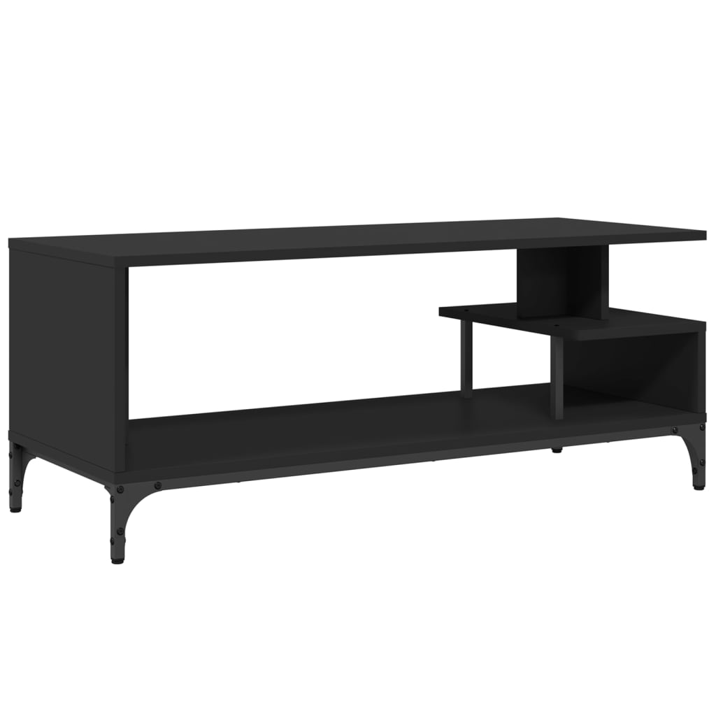 vidaXL TV Stand Storage Furniture Engineered Wood and Powder-coated Steel-1