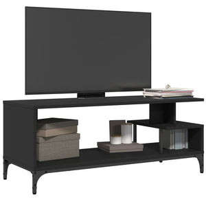 vidaXL TV Stand Storage Furniture Engineered Wood and Powder-coated Steel-9