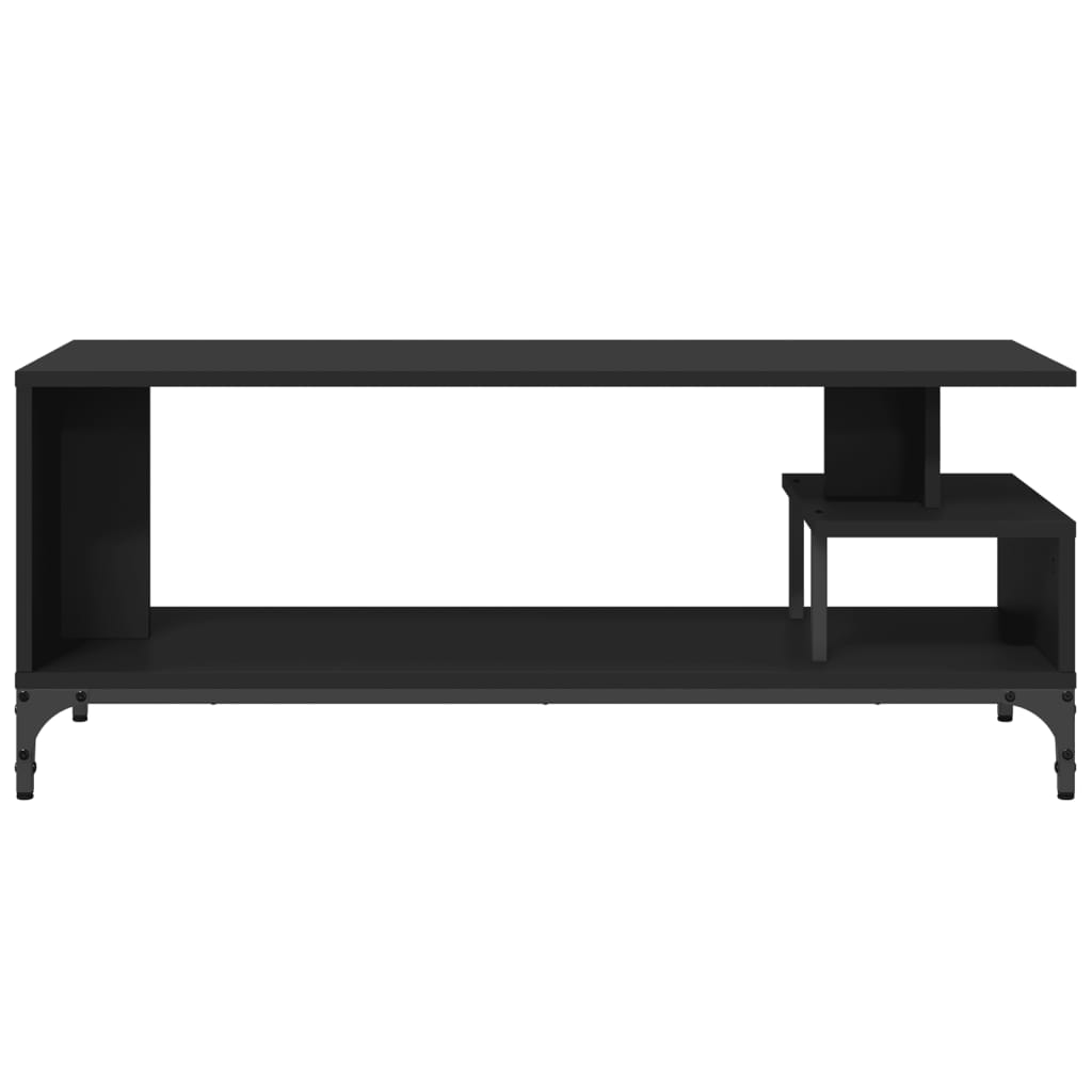 vidaXL TV Stand Storage Furniture Engineered Wood and Powder-coated Steel-11