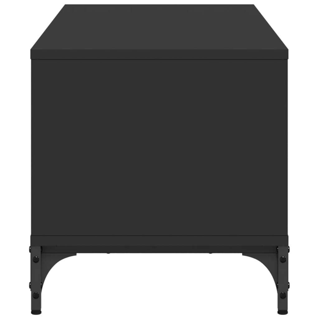 vidaXL TV Stand Storage Furniture Engineered Wood and Powder-coated Steel-13