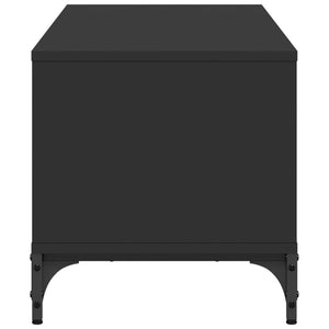 vidaXL TV Stand Storage Furniture Engineered Wood and Powder-coated Steel-13