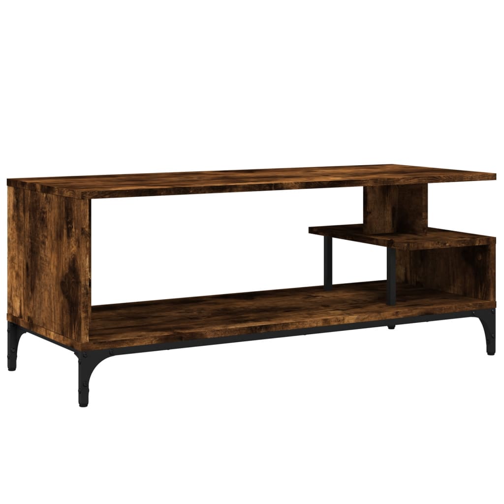 vidaXL TV Stand Storage Furniture Engineered Wood and Powder-coated Steel-16