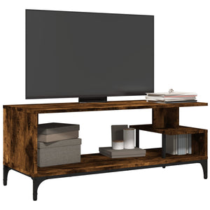 vidaXL TV Stand Storage Furniture Engineered Wood and Powder-coated Steel-4