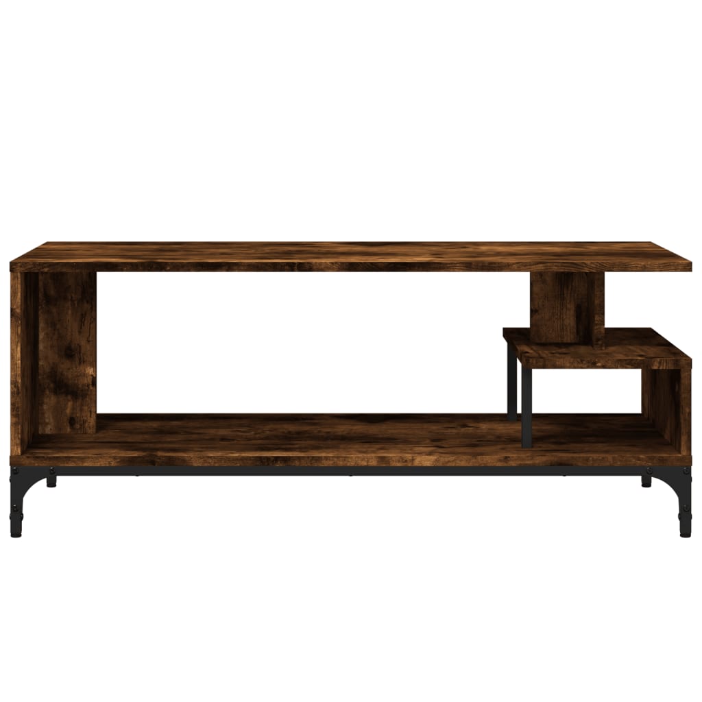 vidaXL TV Stand Storage Furniture Engineered Wood and Powder-coated Steel-6