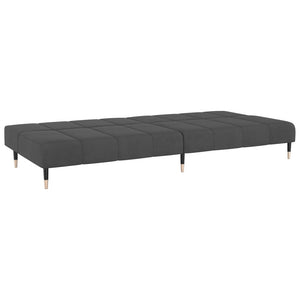 vidaXL 2-Seater Sofa Bed Dark Gray Velvet-6